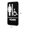 Alpine Industries Women's Braille Handicapped Restroom Sign, Blk/Wht, ADA Compliant, 6"x9" ALPSGN-6 - alternate 3